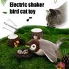 Yousheng Flapping Birds Cat Toy Interactive Chirping Birds Cat Chasing Toy Electric Plush Toy Flapping Wings for Cats And Dogs Pouncing Hunting