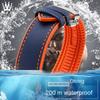 20mm 22mm 23mm 24mm Nylon Rubber Bottom Waterproof Watch Band for Longines IWC Pilot Mark 18 Seiko Omega Series Watchband Strap