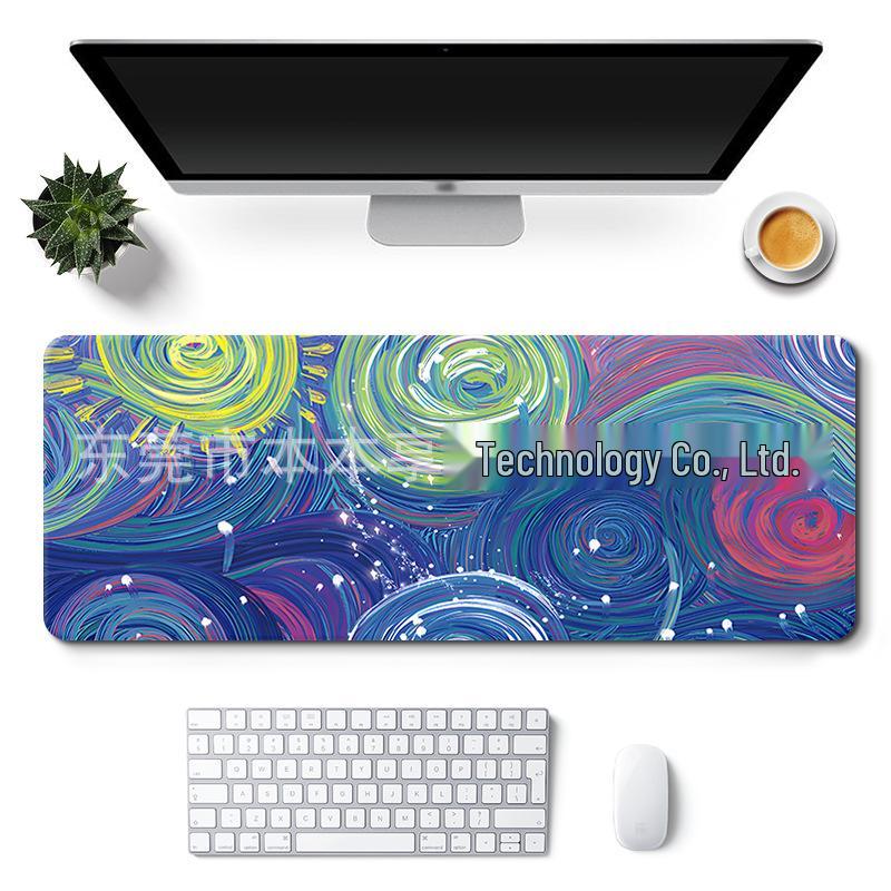 Extra Large Custom Girl's Cute Office Desk Mat - Non-Slip Landscape Style Mouse Pad
