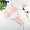 WTEMPO Marke Mode Dame Split Badeanzug Einfarbig Sexy Bikini Multicolor Dreieck