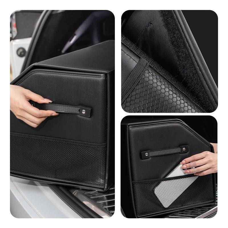 Car Sticker 2025 Hot Car Boot Organiser Storage Box Large Capacity Foldable Storage Box For BMW Series X1X4 X5 X7 G20 G38 F20 F3