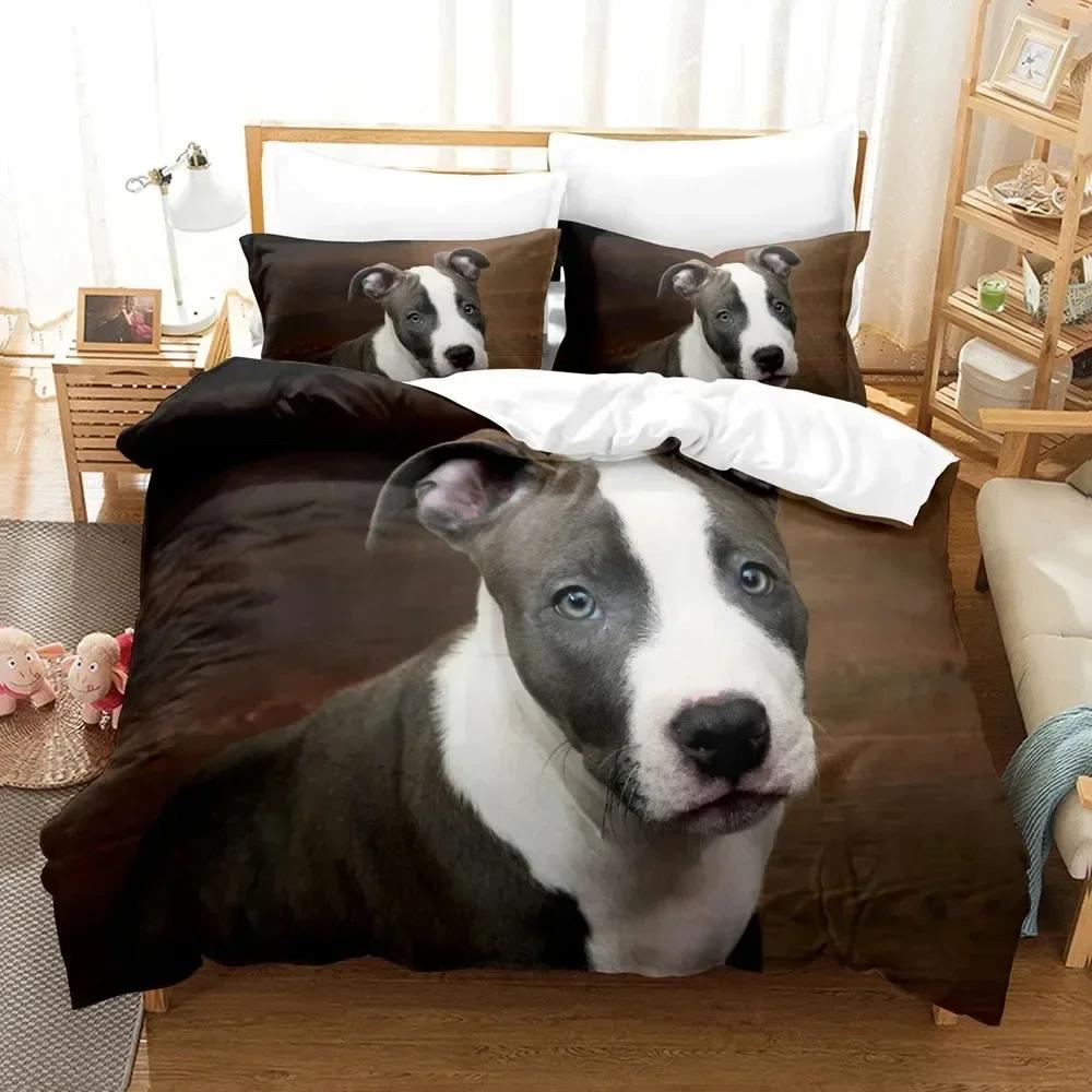 Dog Duvet Cover Cute Dogs Bedding Set Cartoon Puppy Pattern Duvet Cover Set 3D Print Dogs Pattern For Kids Adults