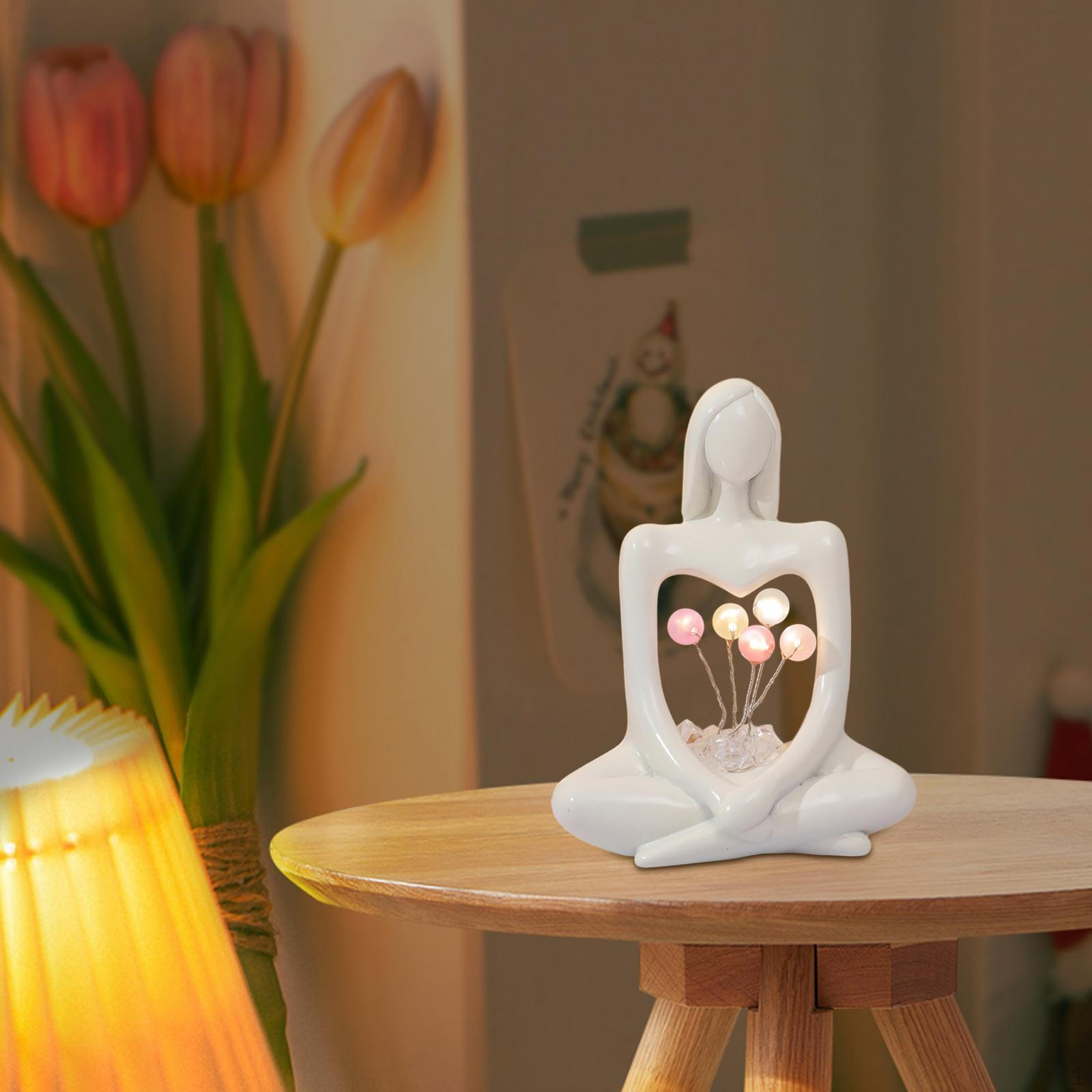 

Художественный декор статуи, смола, ночник, эстетическая светящаяся рождественская подарочная статуэтка, абстрактная balloon