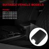 cciyu Center Console Armrest Cover Repacement Compatible with 2008 2009 2010 2011 2012 For Honda Accord Auto Leather Suture Console Lid Cover