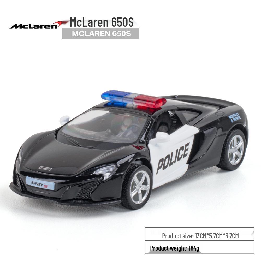 Boxed 1:36 Alloy American Mustang Rambo Police Car Toy Model for Kids