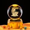 Unicorn Night Light Crystal Ball Ornament - Creative Gift for Festivals & Boyfriend Display Stand