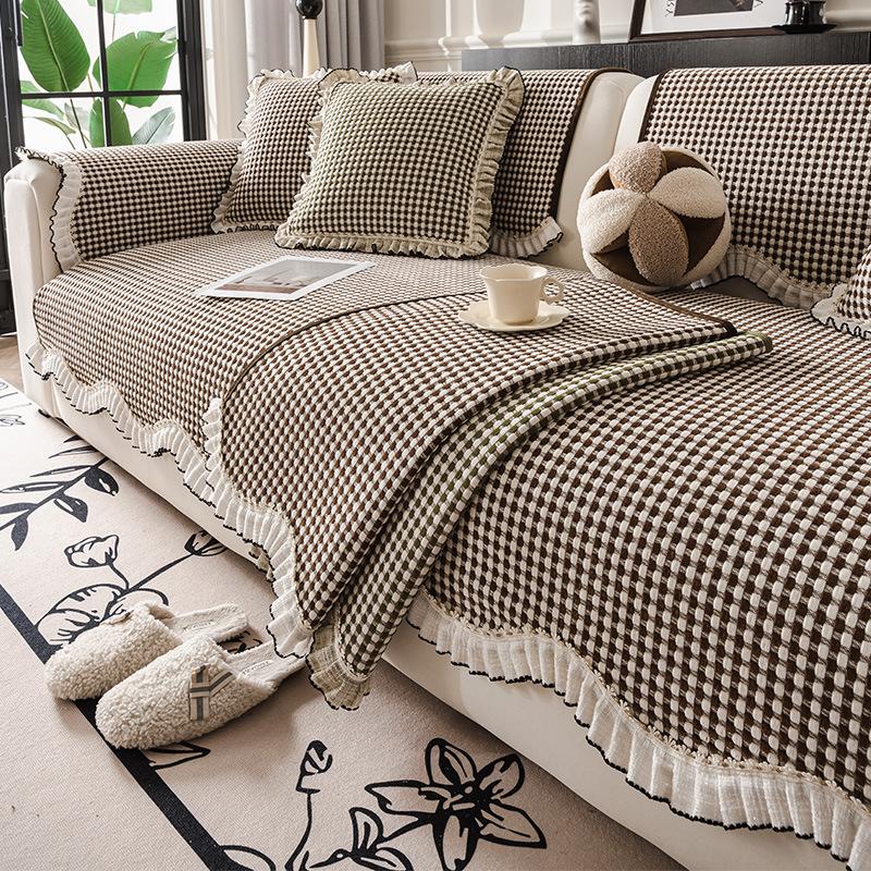 New Special-Shaped Sofa Cushion, Universal In All Seasons, Non-Slip And Dirt-Resistant Sofa Cover, High-End Straight Row Sofa Seat Cushion