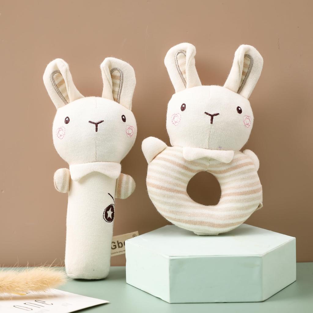 Shinse Plush Baby Rattle Toy with Cute Fabric Suitable for Ages 3 Months and Made of Organic Popular Baby Educational Toy for Baby Christmas Gift 1