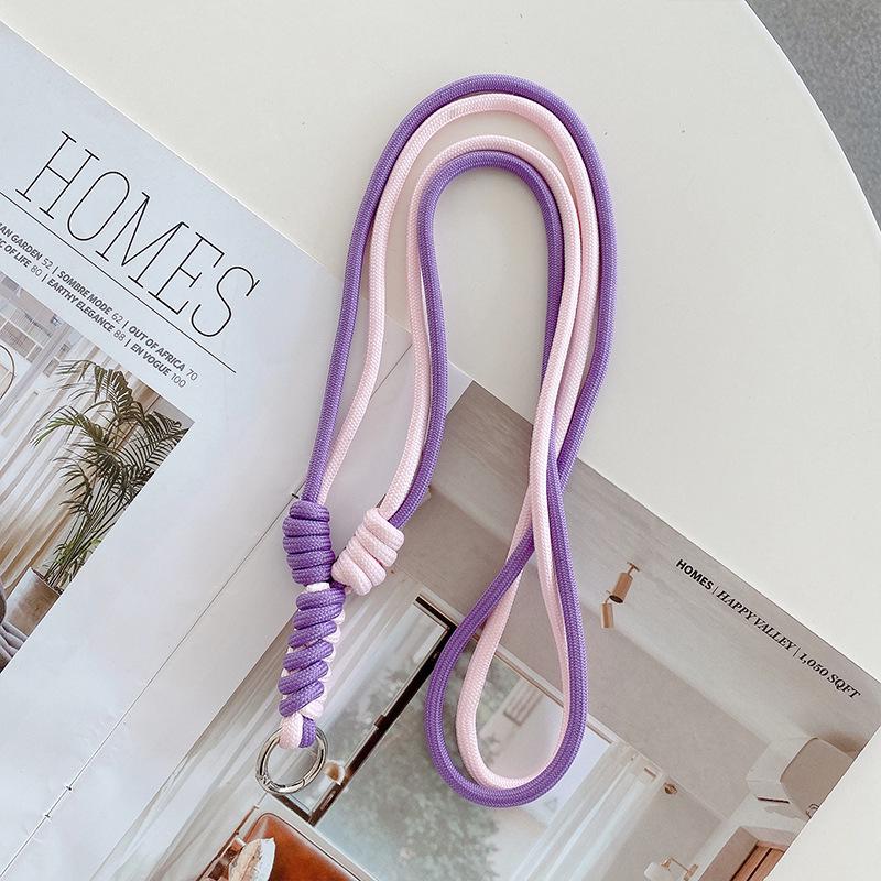 Γυναικείο Δημιουργικό Κορδόνι Κινητού Crossbody με Πλεγμένο Σχοινί και Λουράκι Καρπού