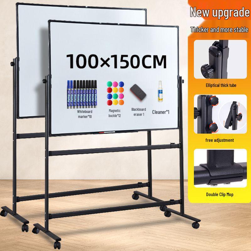 Mobile Magnetic Double-Sided Whiteboard Stand for Home, Office, or Training - Small Size