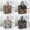New Thickened Floral Print Lunch Bag Thermal Waterproof Insulation Bag Large Capacity Portable Handbag