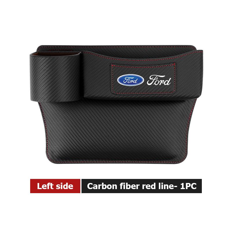 YYQO6 Leather Car Seat Gap Water Cup Holder Box Storage Bag For Ford Escape Ecosport Fusion Explorer Expedition Taurus