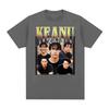 Keanu Reeves Vintage 90er Jahre Print T-Shirts Unisex Damen Mode Hip Hop T-Shirt Hohe Qualität Übergroßes Kurzarm T-Shirt Streetwear