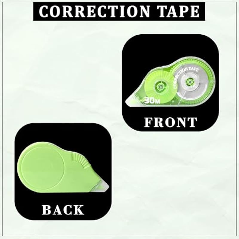 

Glun Multipurpose 150 Meter Length White Strip Error Correction Tape With Front Cap For Office, School, Project, Assignm 11 білий