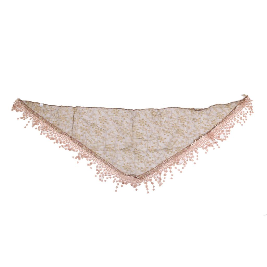 Módní šátek na hlavu Krajkový šifonový střapec Síťovaný šátek Dámský Podzimní a zimní Dlouhý závoj Šátek Evropa a Amerika Dámská šála