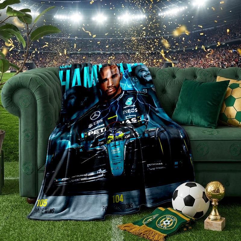 Lewis Racing Legacy Blanket Lightweight Ideal Bedding Blanket Perfect for Travel, Camping, Living Rooms, Offices, Sofas, Fan Christmas gift