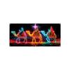 Christmas UV Fluorescent Garage Door Cover Banner - Background For Holiday Parties, Christmas Decoration Hanging Cloth