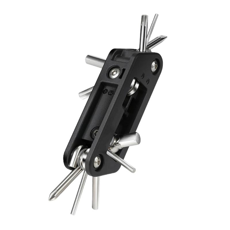 10 in 1 Bicycles Maintenance Tool Pocket Size Heavy Duty Bikes Multiple Tool Multifunctional Bikes High Strength Wrench 1