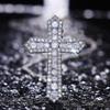Exquisite Cross Pendant Necklaces for Women/men Brilliant Crystal Neck Jewelry for Hip Hop Party Unisex Chic Accessories