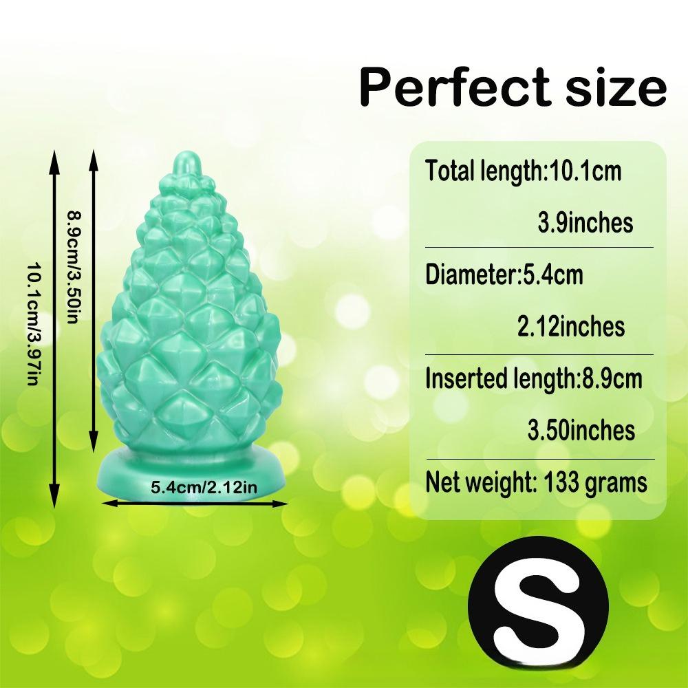 New Christmas Pinecone Anal Plug for Men and Women Liquid Silicone