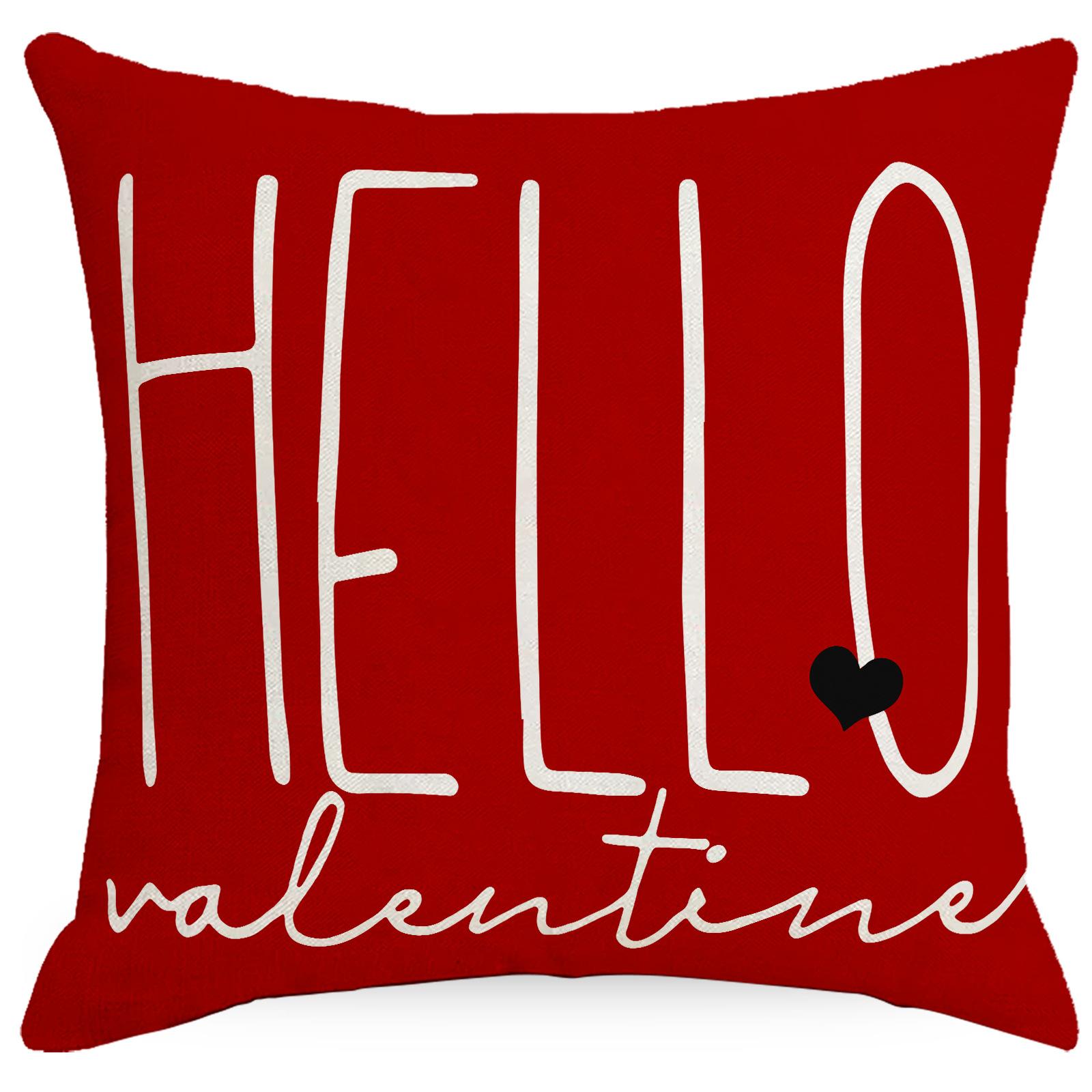 

New Valentine S Day Pillow Case Red Love Home Sofa Pillow Office Cushion Case Premium Durable Quality Useful Practical 45 * 45Cm without pillow core