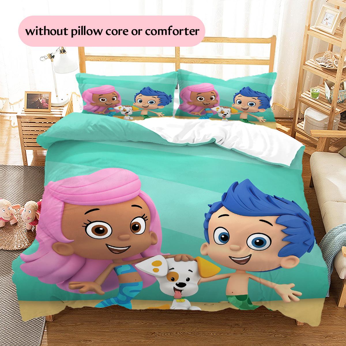 

Guppy Pattern Bedding Quilt Set Home Decoration Gift (1 * duvet cover + 2 * pillowcase without core) 135x200cm