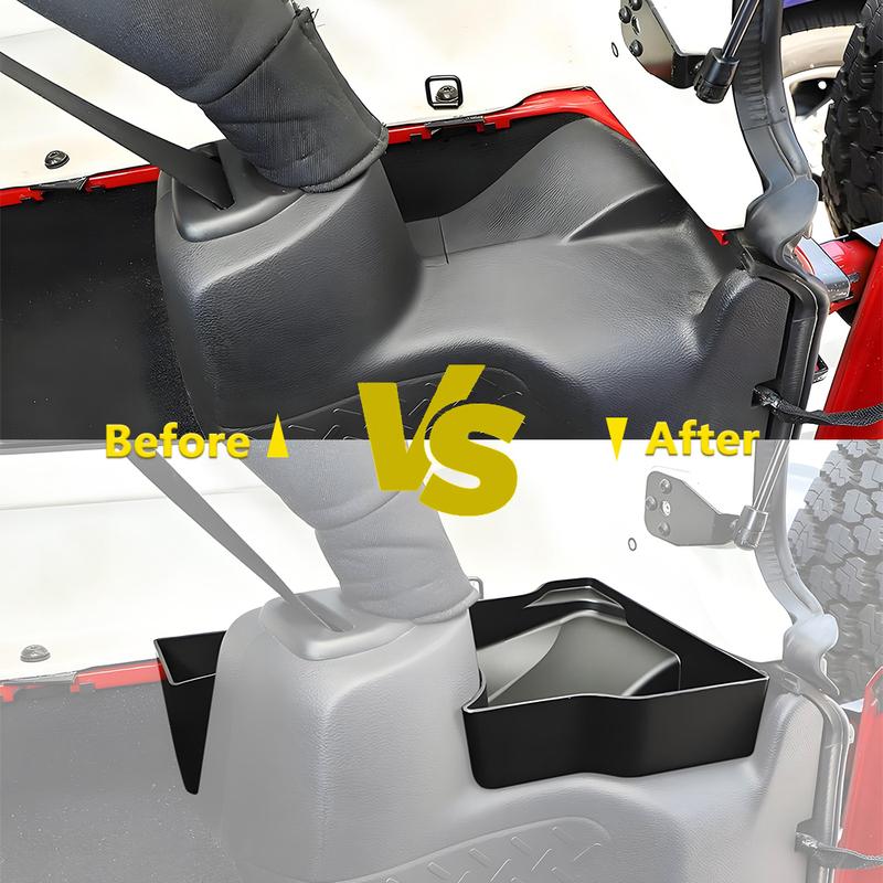 Car Rear Trunk Side Organizer Tray for Jeep Wrangler JK JKU Sahara Rubicon 2011-2017 Trunk Tools Storage Box Car Accessories