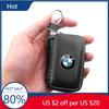 YULN8 New Hots E60 1Pcs Leather Emblem Car Key Case Keychain Zipper Key Case Bag For M M3 M5 M6 M2 E46 E90 E60 F10 F30 E39 E36 F2