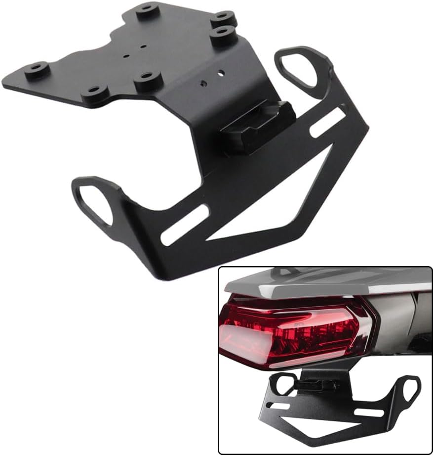 Motorcycle Rear License Plate Holder Bracket with Light Tail Tidy Fender Eliminator For Yamaha Tenere 700 XT700Z Tenere700 2019+