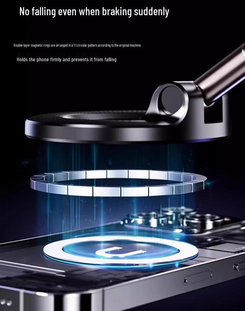 Magnetic Magsafe Phone Holder: Universal Car, Bathroom & Desktop Use