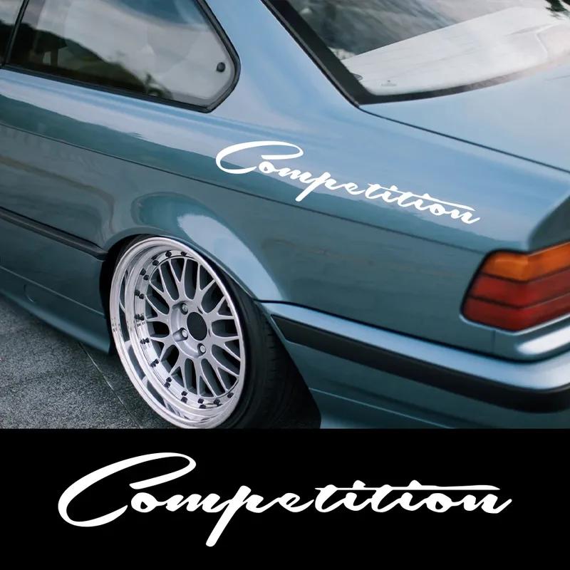 Competition Slogan Car Lamp Eyebrow Sticker Personalized English Vinyl Decal Waterproof Car Body Decoration Sticker Accessories