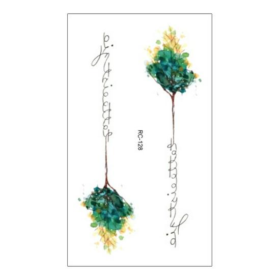 Waterproof Gradient Color Cartoon Temporary Tattoos for Men & Women