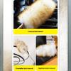 Genuine Wool Duster Lint Free Dense Soft Fur Strong Dust Removal for Household Car Sofa Book Shelf Cleaning Use