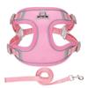 Reflective Vest-Style Dog Harness & Leash for Small Breeds