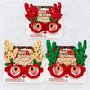 Christmas Plastic Glasses Frame, Merry Xmas Party Costume Eyeglasses, Funny Photo Booth Props, Christmas Decorations for Adults and Kids