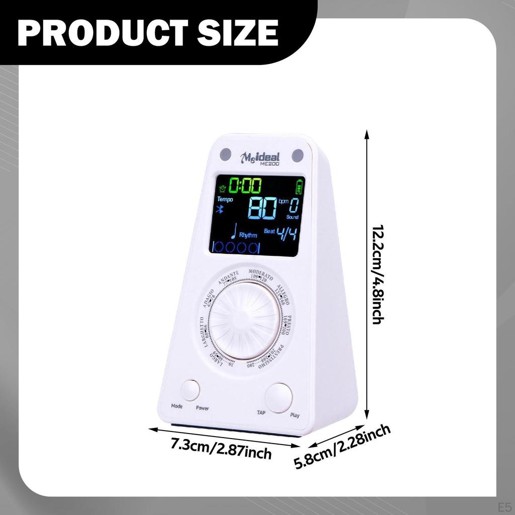 Digital Metronome for Piano Beat Tempo Adjustable Control with Timer Birthday Electronic