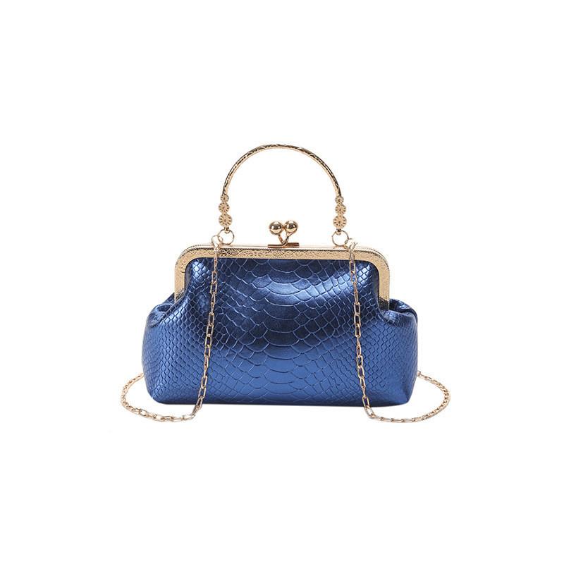 Trendige Urbane Minimalistische Damen Tasche Mit Krokodilmuster Und Kettenriemen Für Den Täglichen Gebrauch