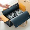 1set Ceramic Travel Tea Set Portable Teaware Set One Pot Four Cups With Tea Tray And Tea Can Wine Cup Drinkware For Restaurants Cafes Tea Houses