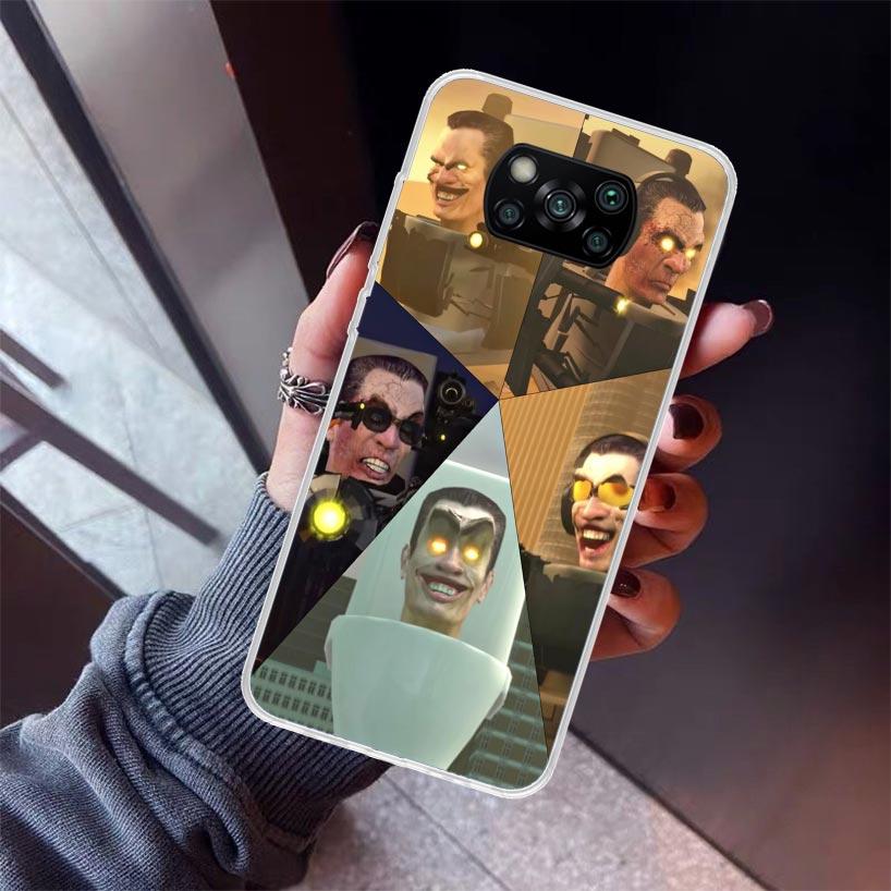 S-Skibidi Toilet Mobile Cell Phone Case For Xiaomi Poco X7 X6 X5 Pro F7 Ultra Redmi 15C 15 13 13C 12 12C 10 10A 10C 9 9A 9C 9T S