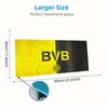 Borussia Large Size Mouse Pad Large Gaming Table Cushion Non-slip Laptop Tablet Big Mousepad XXL Mat Mini PC Playmat With Lock Edge