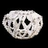 Ladies Girls Handmade Snood Crochet Crystal Dancing Hair Bun Bun Net Pearl Hair Nets Headwear
