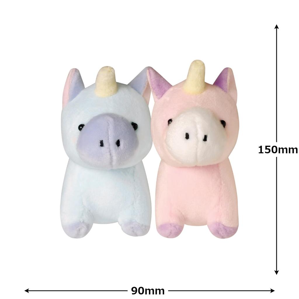 Crux Keychain Nico Plushie (2-piece Set) - Matching Set of Unicorn Plushies with Chubby Cheeks That Attach with Magnets. 115451 Free Size