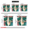 2pcs 2D Flat Printing Curtain Llama No Drama Polyester Without Electricity Festive Holiday Perfect for Holiday Celebrations