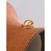 Yhpup Minimalist Stainless Steel Hollow Geometric Golden Ring for Women 18K PVD Plated Arrivals Jewelry Recommend