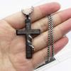 Men's Retro Cross Scripture Pendant Necklace - Hip Hop Style