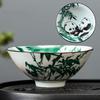 1PCS Blue and White Porcelain Cone Teacup Anti Scaling Hand-Painted Ceramic Tea Bowl Travel Meditation Cup Chinese Tea set 70ml