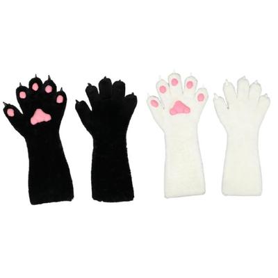 Cosplay Paws Gloves for Theme Party Animation Gloves Winter Fursuit Hand Warmers Role Playing Party Plush Claw Gloves