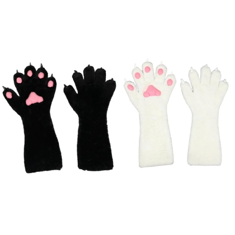 Cosplay Paws Gloves for Theme Party Animation Gloves Winter Fursuit Hand Warmers Role Playing Party Plush Claw Gloves