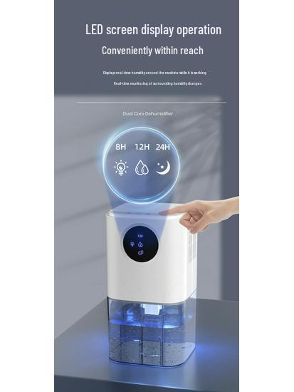 Smart Home Dehumidifier: High-Capacity Moisture Absorber for Bathrooms and Drying Spaces.