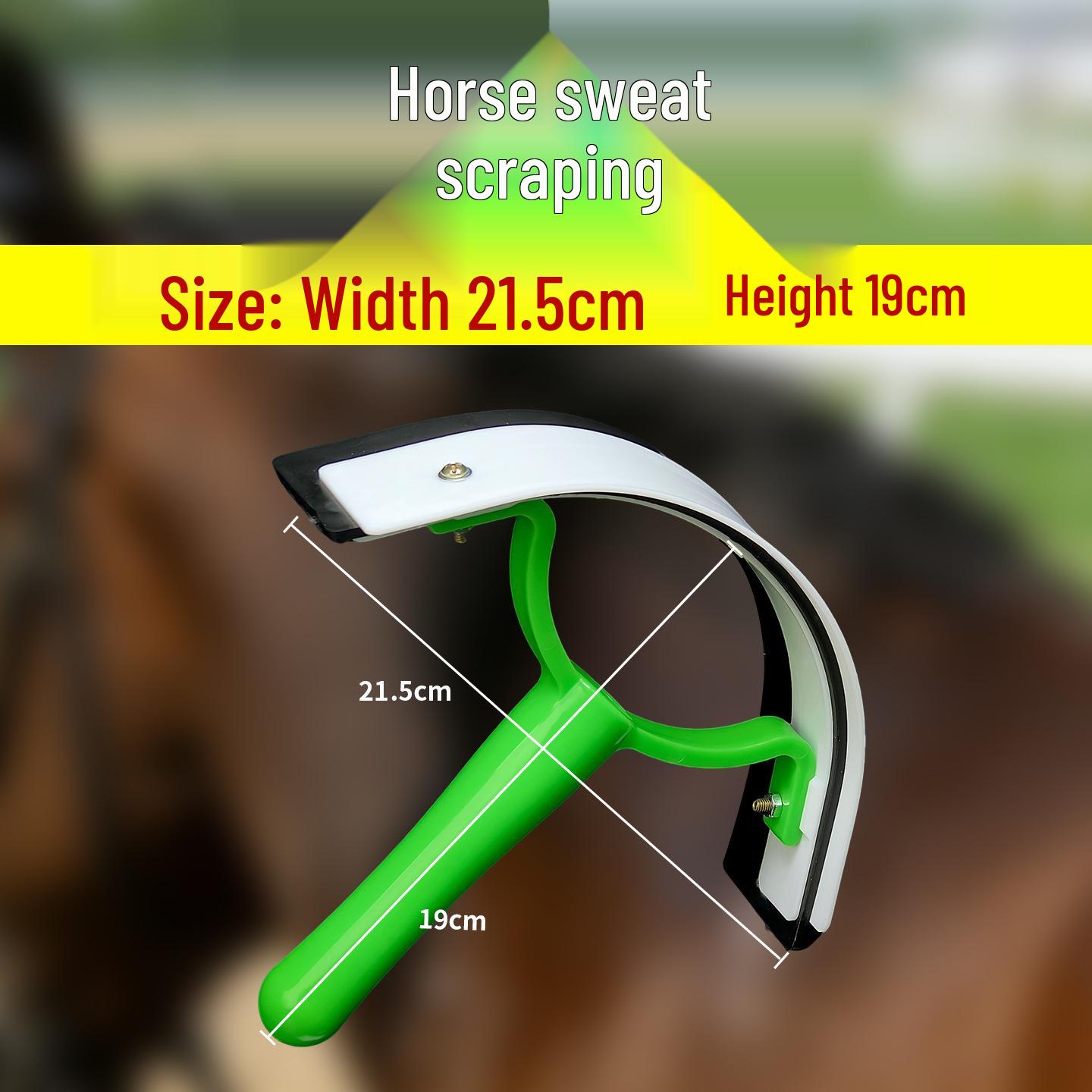 

Stable Supplies Horse Sweat Scraper with Square Plastic Handle for Horse Cleaning and Grooming